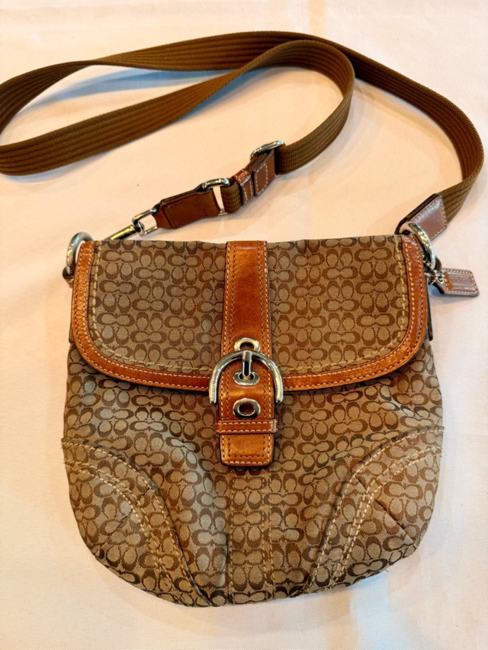 Vintage Coach Soho Signature Mini C Crossbody Bag
